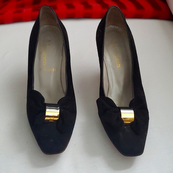 Matignon women shoes black suede size 8 1/2 - Picture 1 of 9